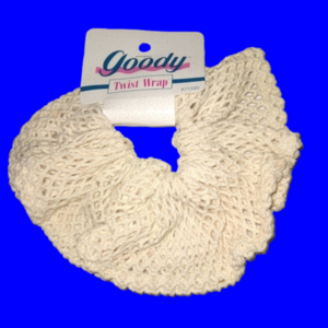 New Vintage Goody Twist Wrap Crochet White